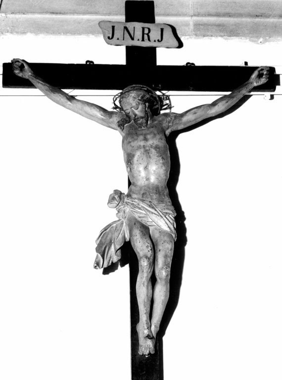 crocifisso - ambito romano (met&agrave; sec. XVIII)